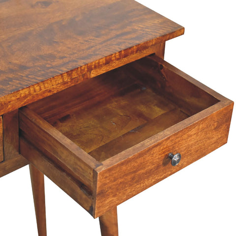 Large 3-Drawer Chestnut Console Chest of Drawers
