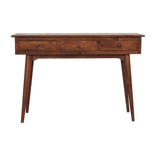 Large 3-Drawer Chestnut Console Chest of Drawers