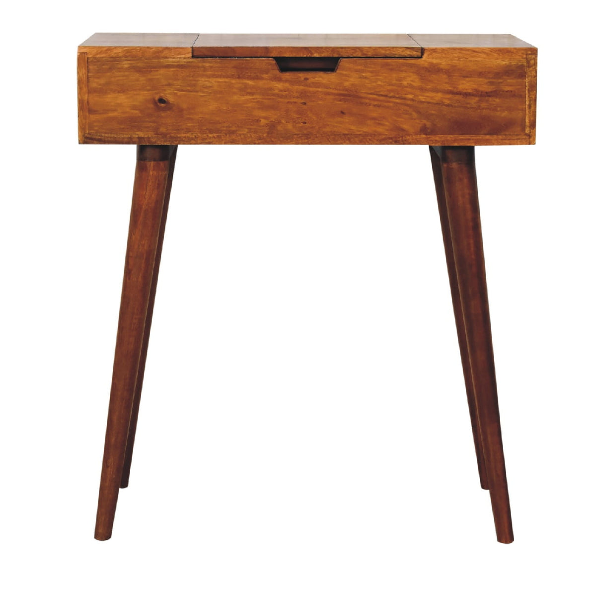 Mini Chestnut Fold Vanity Chest of Drawers | Foldable