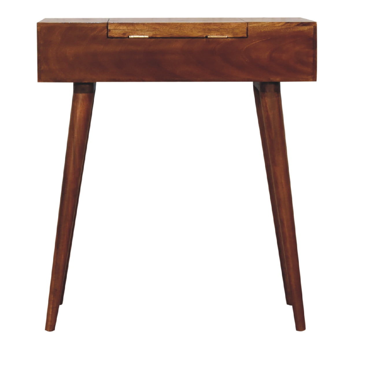 Mini Chestnut Fold Vanity Chest of Drawers | Foldable