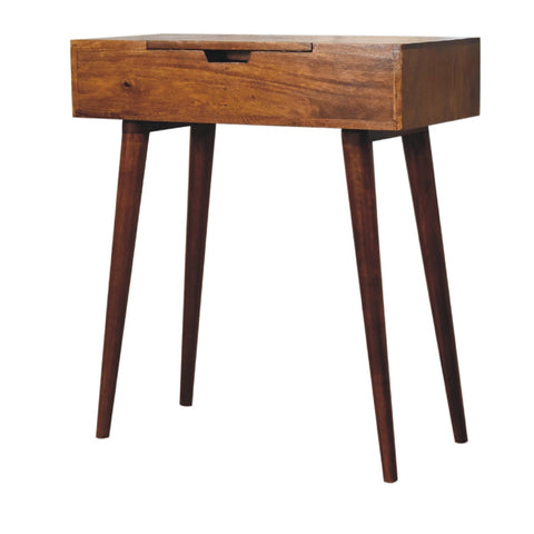Mini Chestnut Fold Vanity Chest of Drawers | Foldable