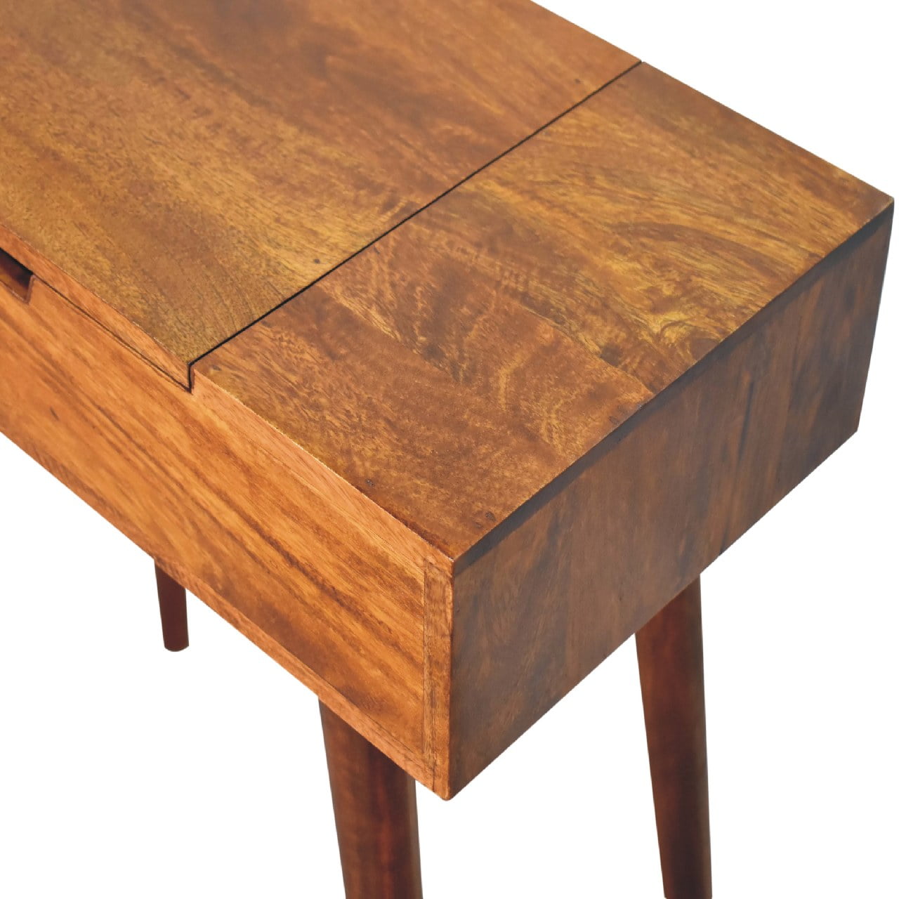 Mini Chestnut Fold Vanity Chest of Drawers | Foldable