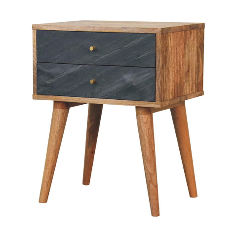 Slade Bedside Table | Oak Solid Mango Wood