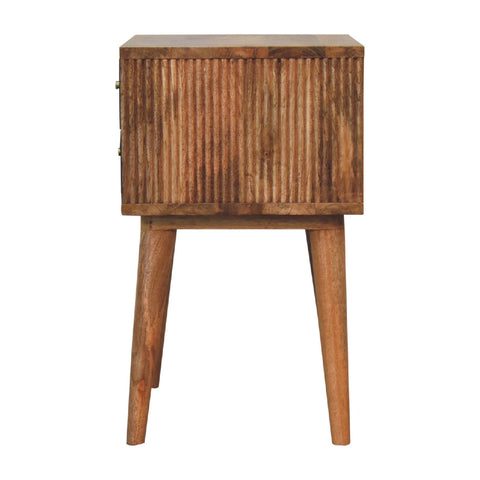 Slade Bedside Table | Oak Solid Mango Wood