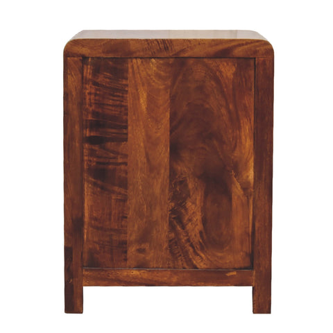 Aspen 3-Drawer Bedside Table | Chestnut Solid Mango Wood