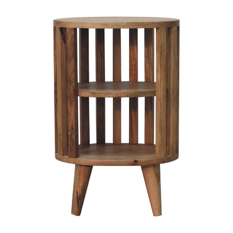 Ariella Double Shelf Oak-ish Bedside Table