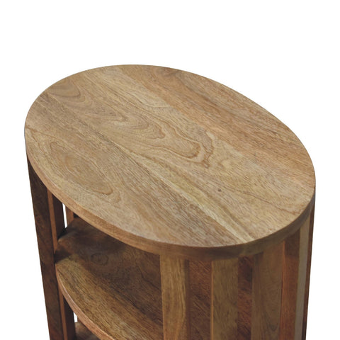 Ariella Double Shelf Oak-ish Bedside Table