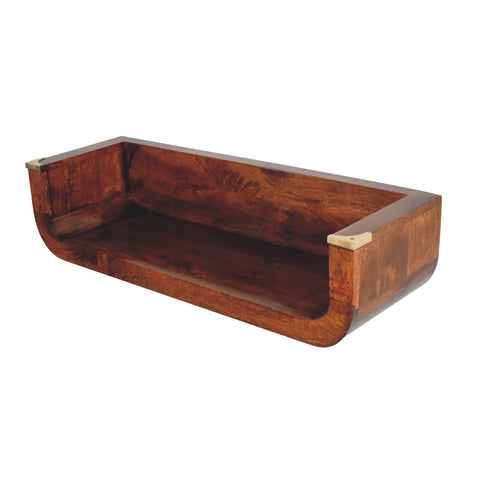 Indira Chestnut Floating Console Chest of Drawers