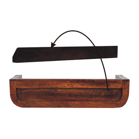 Indira Chestnut Floating Console Chest of Drawers
