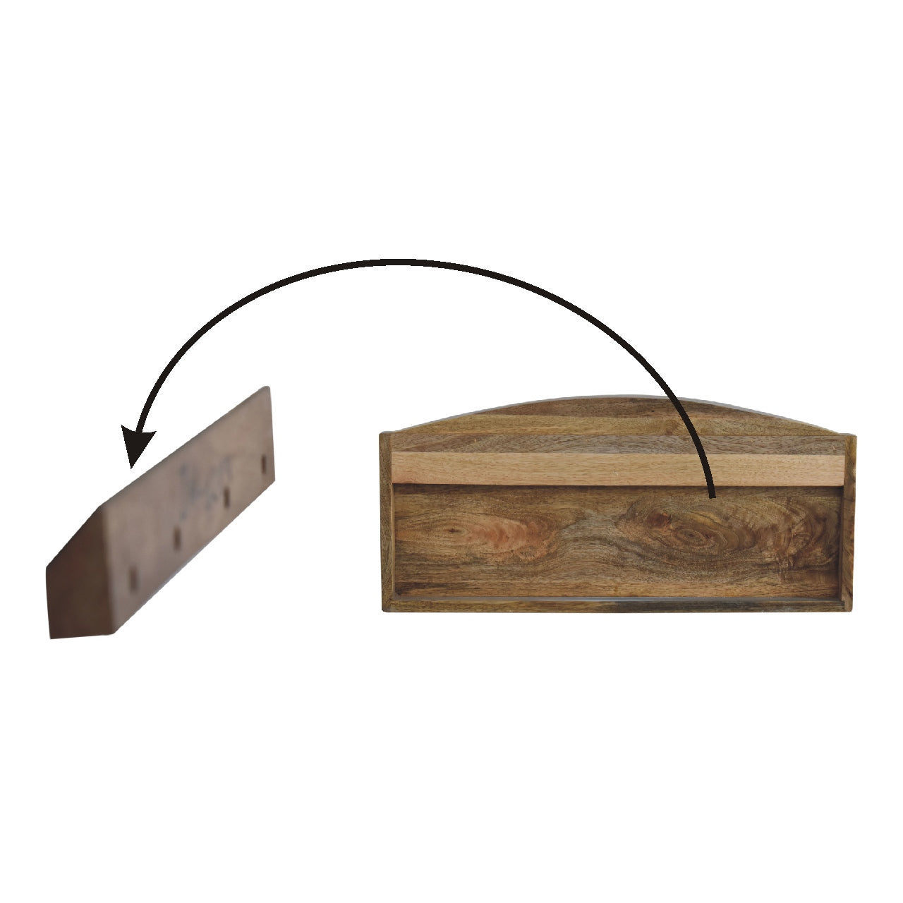 Larissa Open Wall Mounted Shelf Chest of Drawers | Wall-Mounted