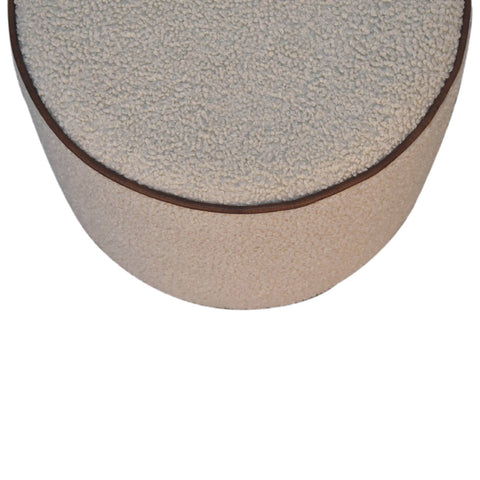 Serenity Large Round Footstool | Boucle