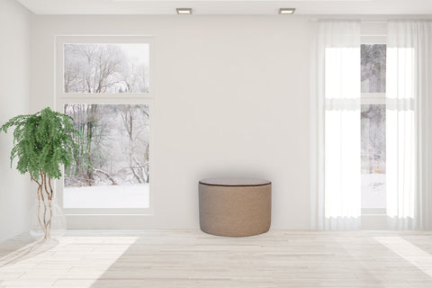 Serenity Large Round Footstool | Boucle