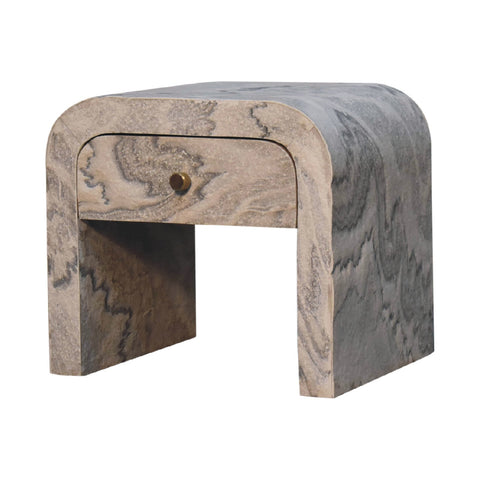 Nouveau Bedside Table | Oak-Ish Solid Mango Wood
