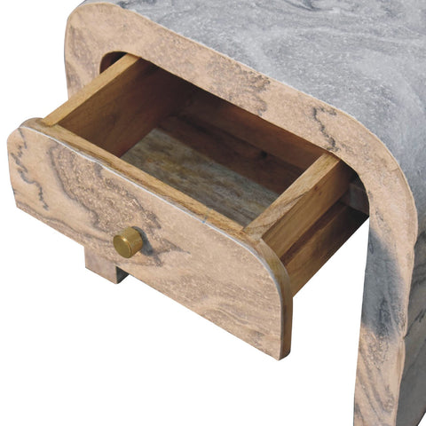 Nouveau Bedside Table | Oak-Ish Solid Mango Wood