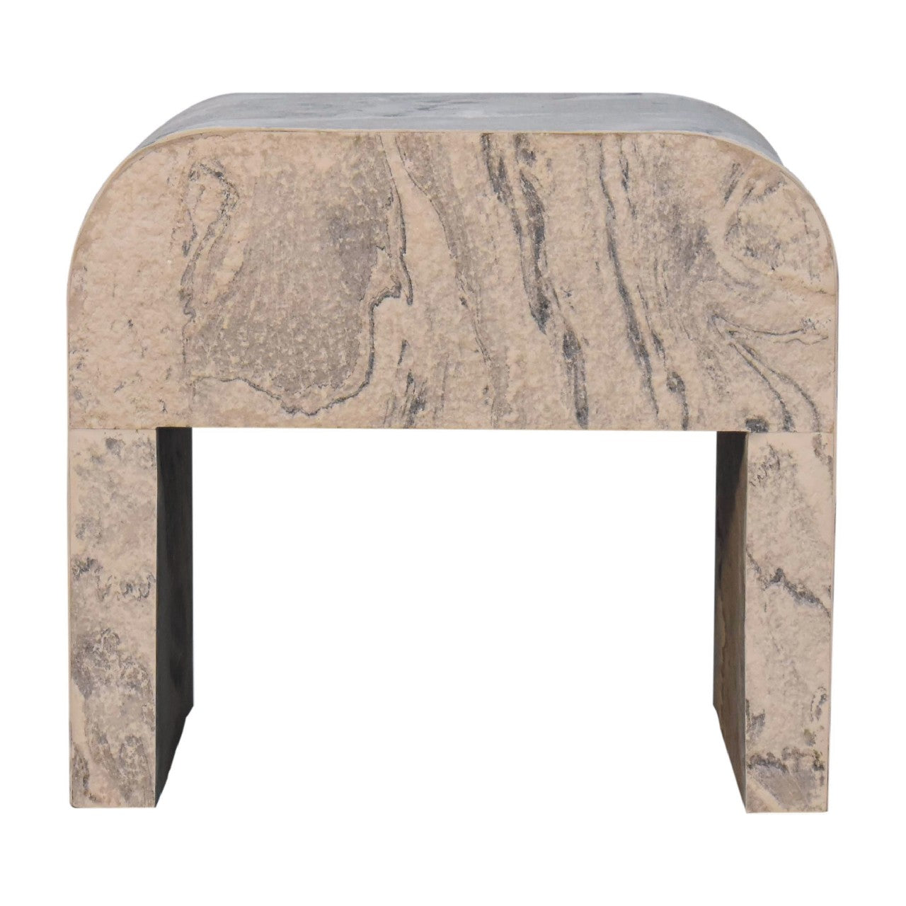 Nouveau Bedside Table | Oak-Ish Solid Mango Wood