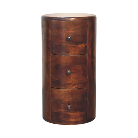 Chestnut Drum Storage Bench
