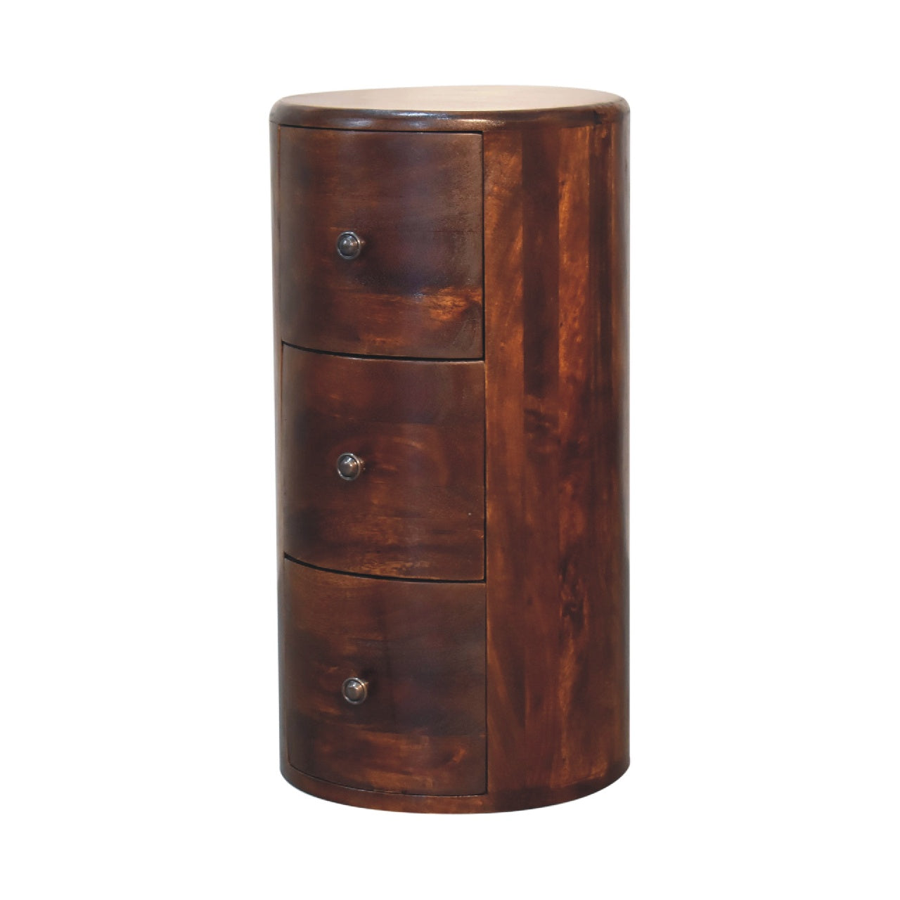 Chestnut Drum Storage Bench