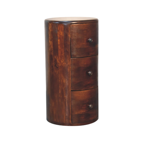 Chestnut Drum Storage Bench