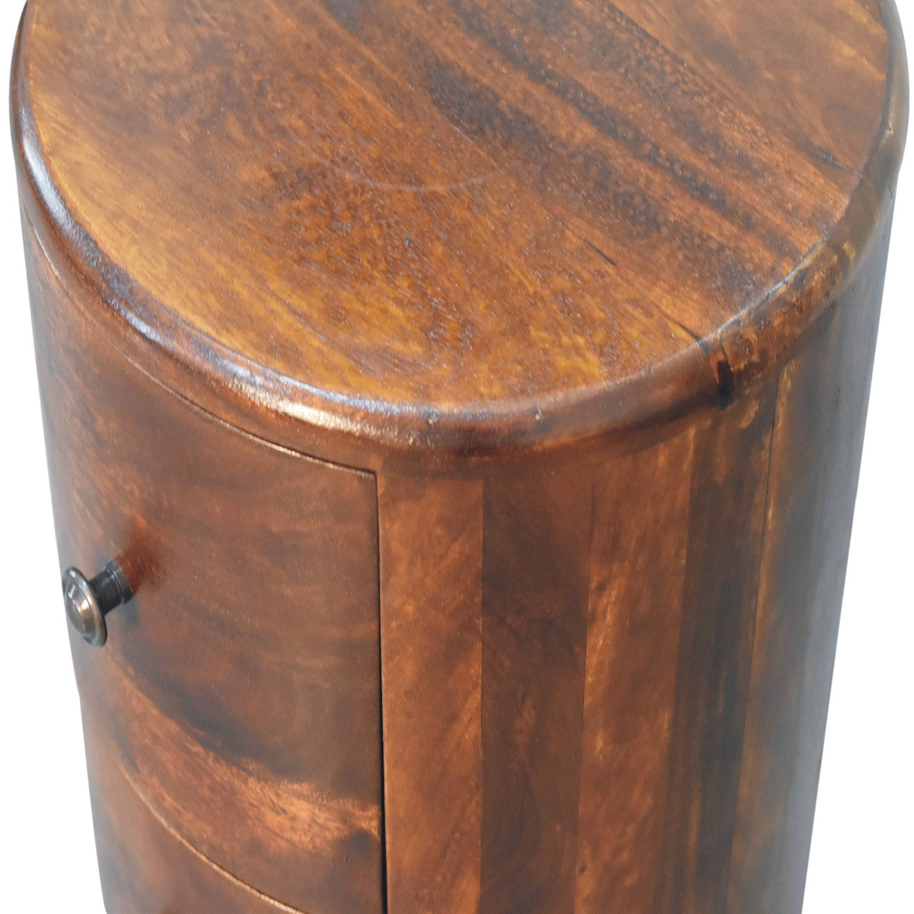Chestnut Drum Storage Bench