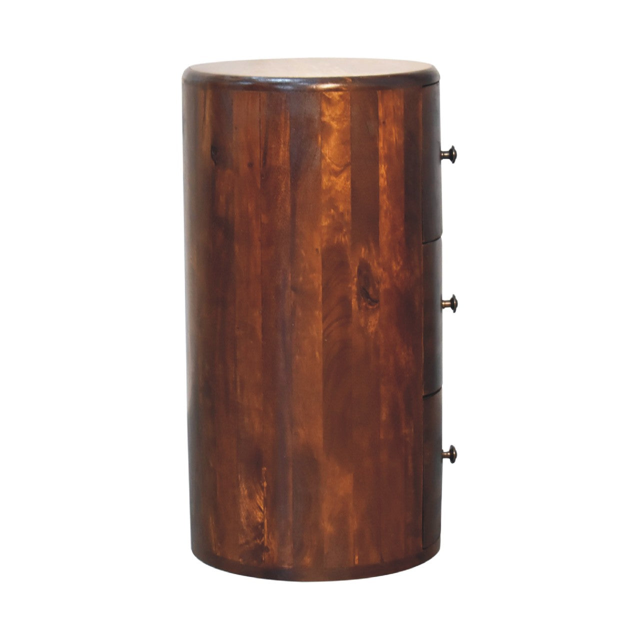 Chestnut Drum Storage Bench