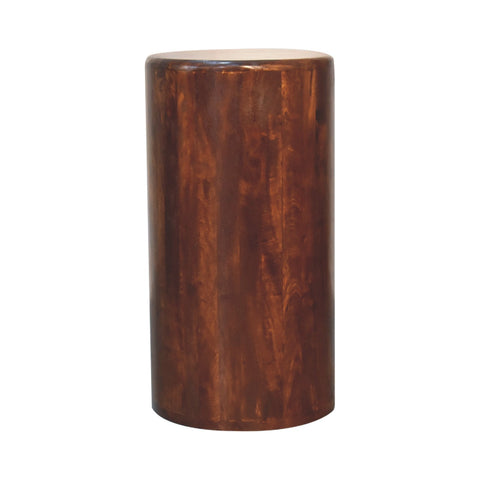 Chestnut Drum Storage Bench