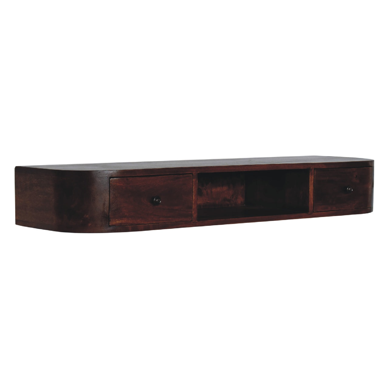 Lunar 2-Drawer Wall Mounted Console Chest of Drawers | Wall-Mounted