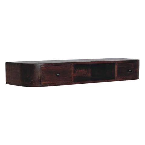 Lunar 2-Drawer Wall Mounted Console Chest of Drawers | Wall-Mounted