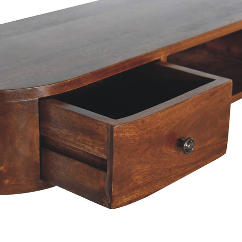 Lunar 2-Drawer Wall Mounted Console Chest of Drawers | Wall-Mounted
