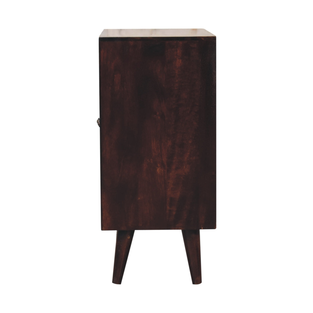 Mini Pineapple Carved Light Walnut Chest of Drawers | Hand-Carved
