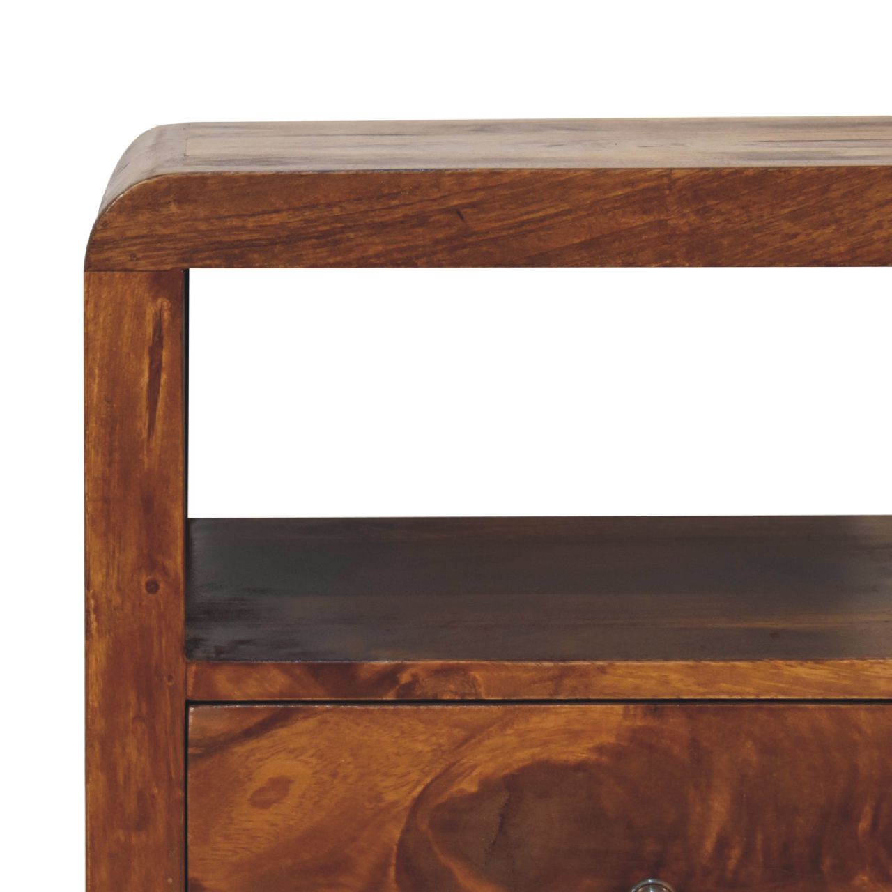 Aspen Bedside Table | Chestnut Solid Mango Wood