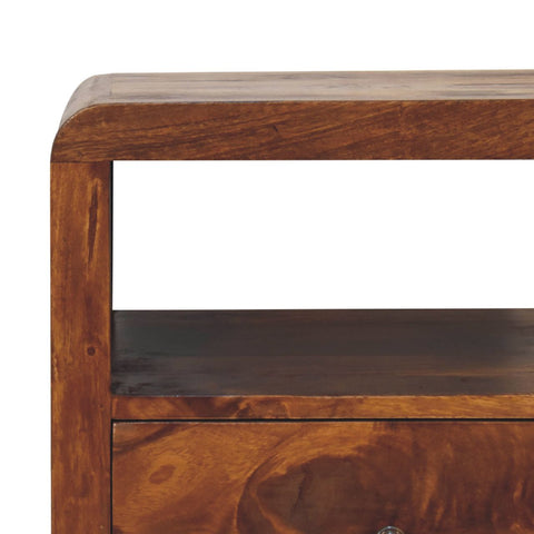 Aspen Bedside Table | Chestnut Solid Mango Wood