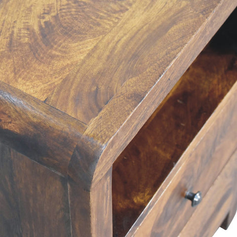 Aspen Bedside Table | Chestnut Solid Mango Wood