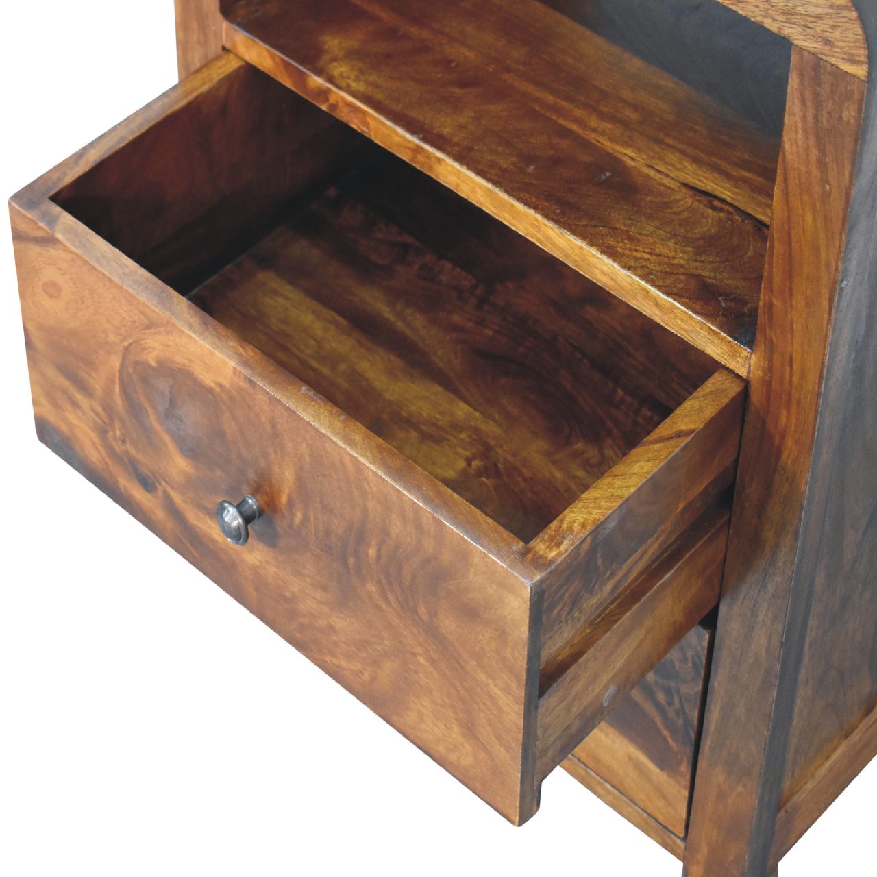 Aspen Bedside Table | Chestnut Solid Mango Wood