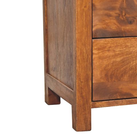 Aspen Bedside Table | Chestnut Solid Mango Wood