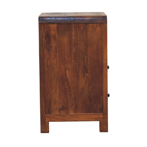 Aspen Bedside Table | Chestnut Solid Mango Wood