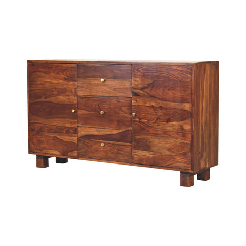 Tula Sideboard Chest of Drawers | Chestnut Solid Mango Wood