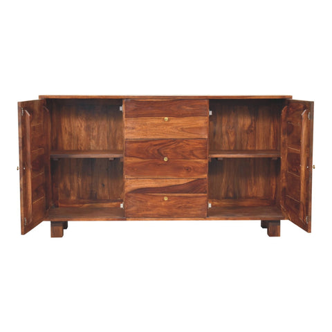 Tula Sideboard Chest of Drawers | Chestnut Solid Mango Wood
