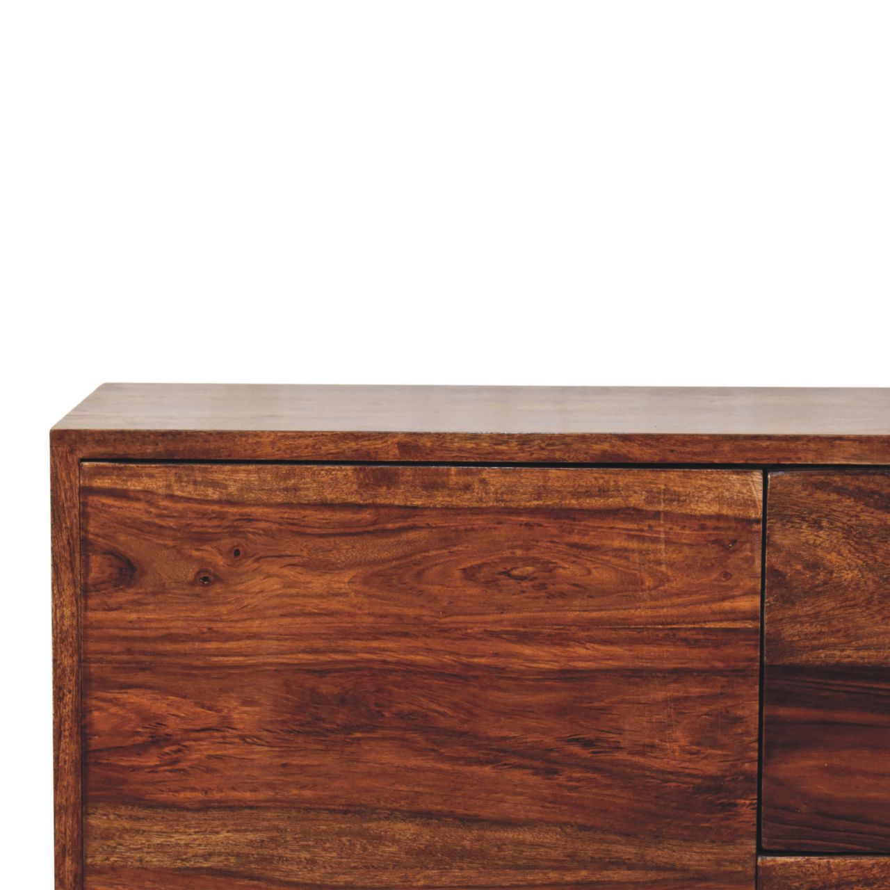Tula Mini Sideboard Chest of Drawers | Chestnut Solid Mango Wood