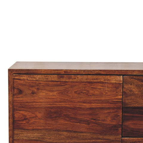 Tula Mini Sideboard Chest of Drawers | Chestnut Solid Mango Wood