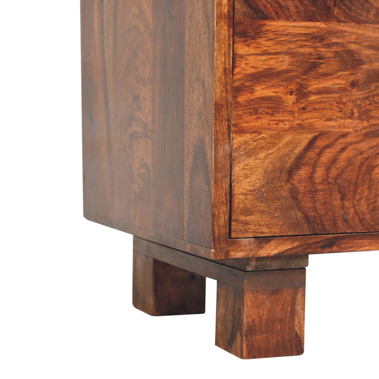 Tula Mini Sideboard Chest of Drawers | Chestnut Solid Mango Wood