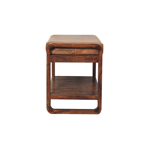 Small Buffalo Slatted Hallway Bench