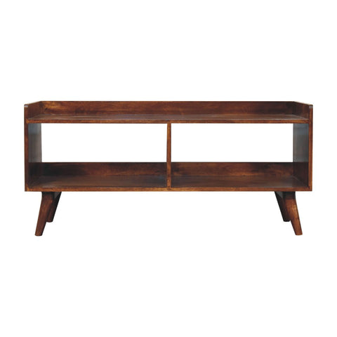 Open-top Chestnut Chest of Drawers