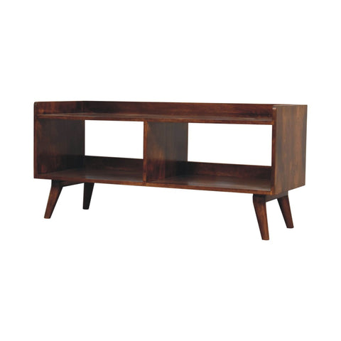 Open-top Chestnut Chest of Drawers