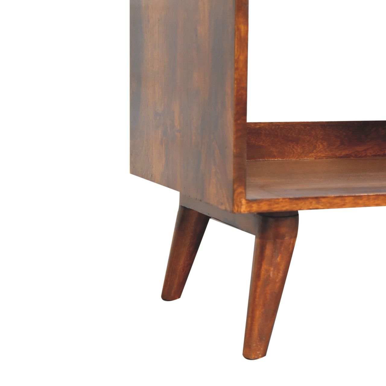 Open-top Chestnut Chest of Drawers