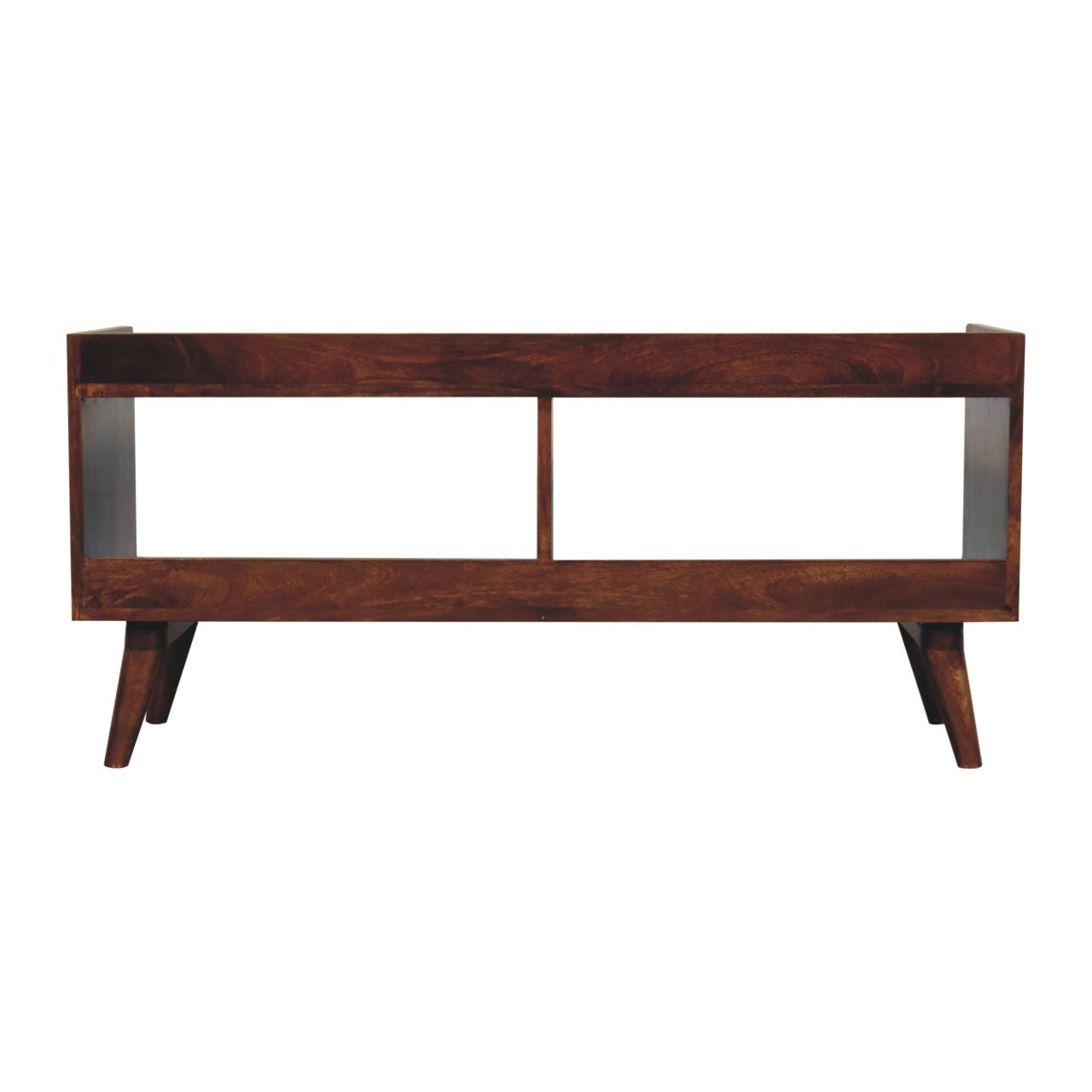 Open-top Chestnut Chest of Drawers