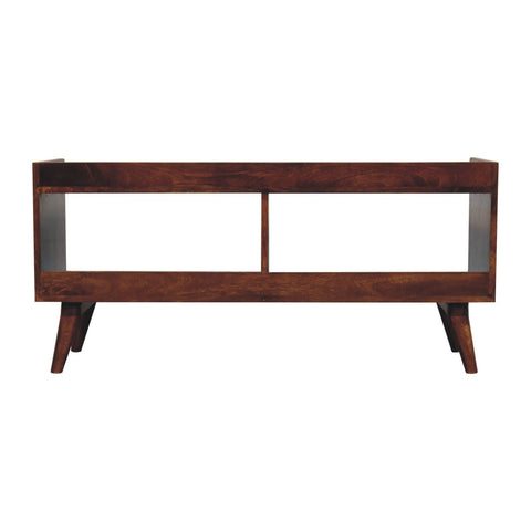 Open-top Chestnut Chest of Drawers