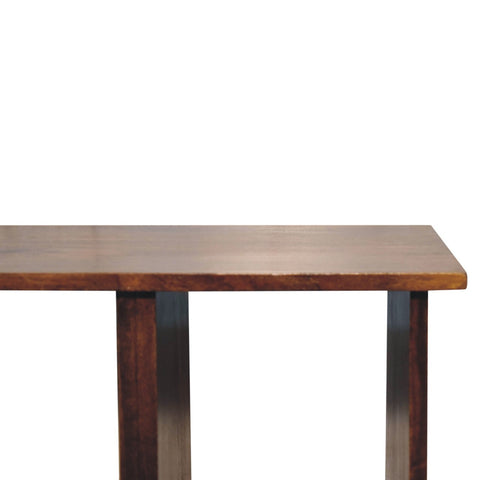 Triple Open Style Coffee Table | Chestnut Solid Mango Wood