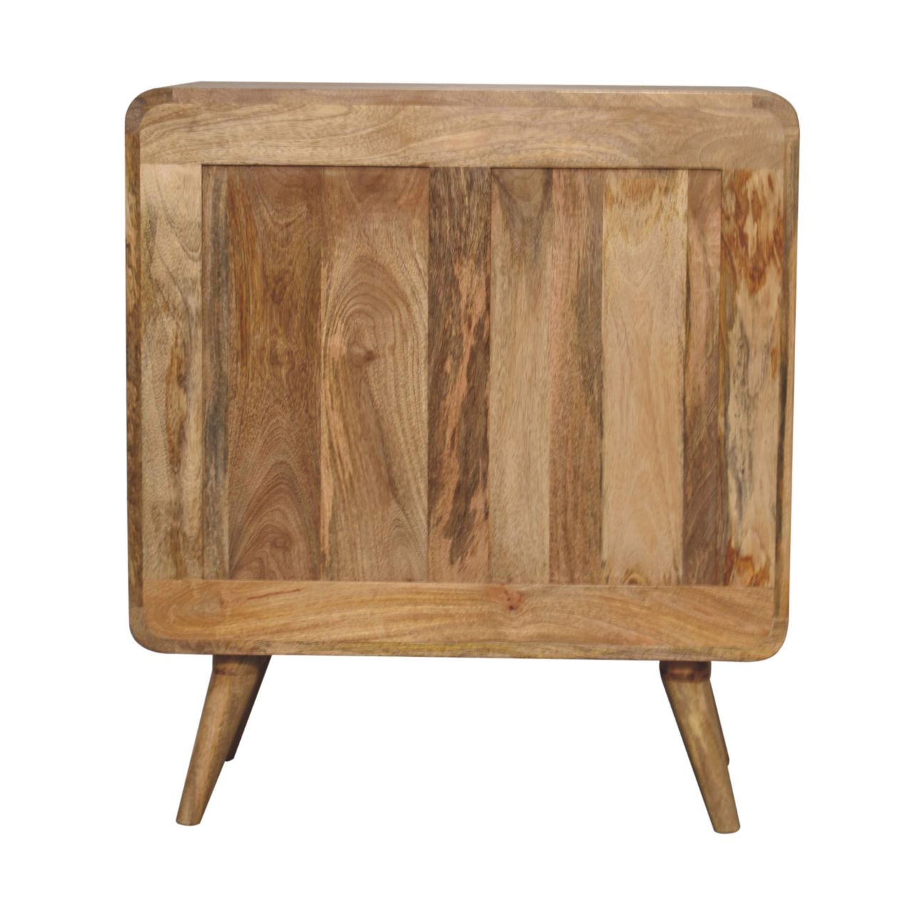 T-bar Ridged Chest of Drawers | Oak Solid Mango Wood
