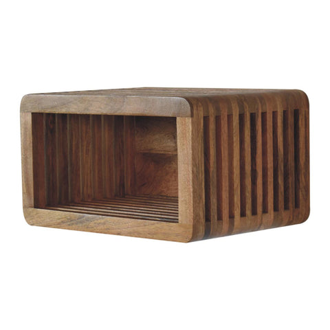 Soba Wall Mounted Bedside Table | Oak-Ish Solid Mango Wood Wall-Mounted