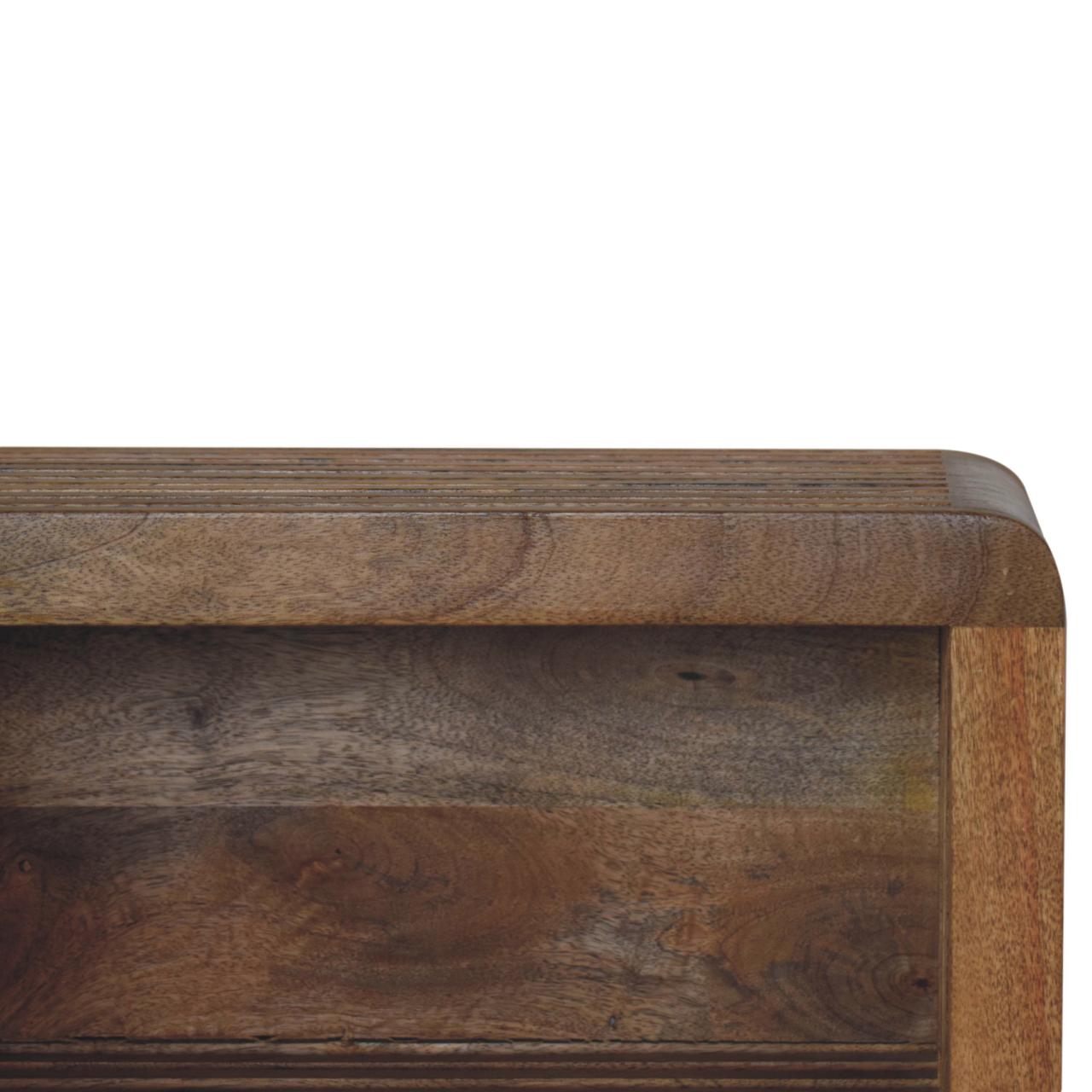 Soba Wall Mounted Bedside Table | Oak-Ish Solid Mango Wood Wall-Mounted